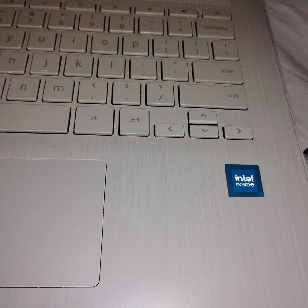 HP Silver Laptop with Chrome OS